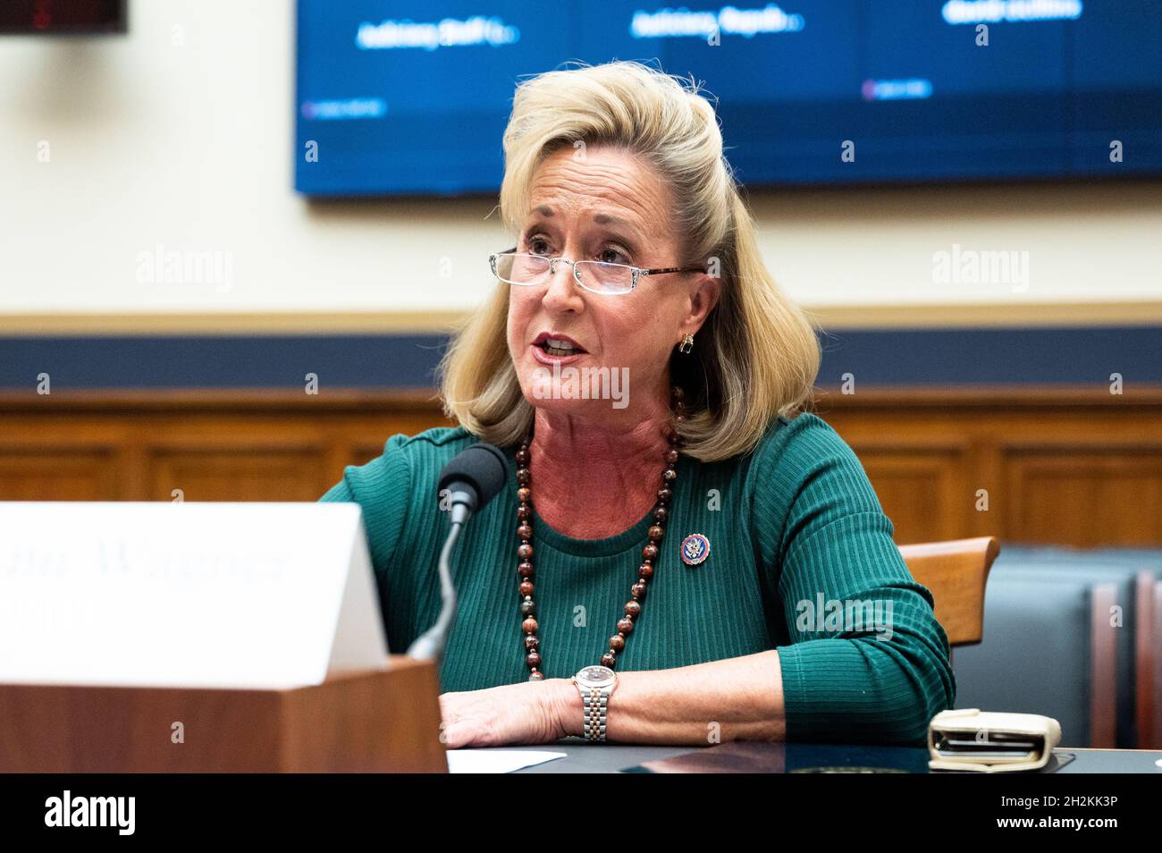 Washington DC, USA. Oktober 2021. Die US-Vertreterin Ann Wagner (R-MO) spricht bei einer Anhörung des Justizausschusses des Repräsentantenhauses. Kredit: SOPA Images Limited/Alamy Live Nachrichten Stockfoto