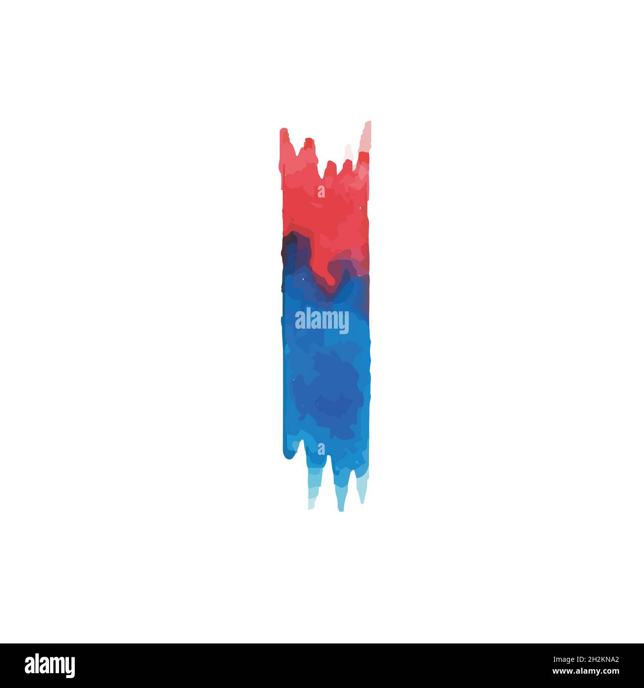 Bunte Aquarell Aquarell Schriftart handgeschriebene Hand zeichnen abc Alphabet Buchstaben. Stock Vektor