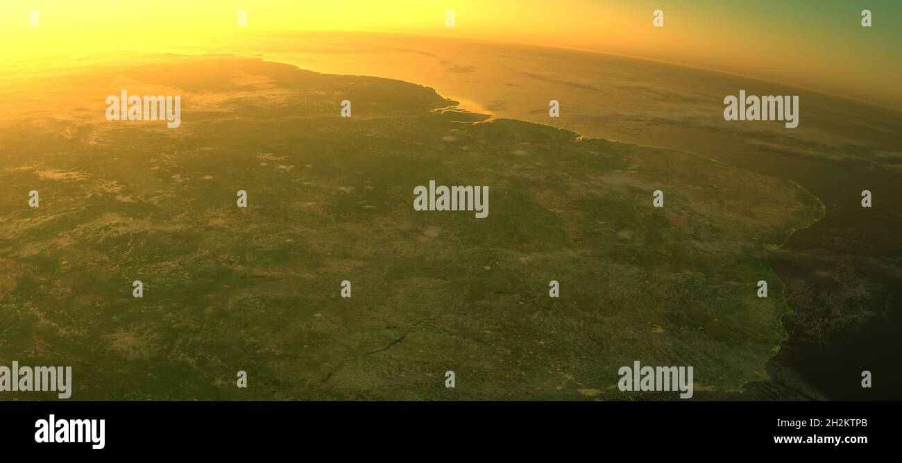 Globale Erwärmung, konzeptuelle Illustration Stockfoto