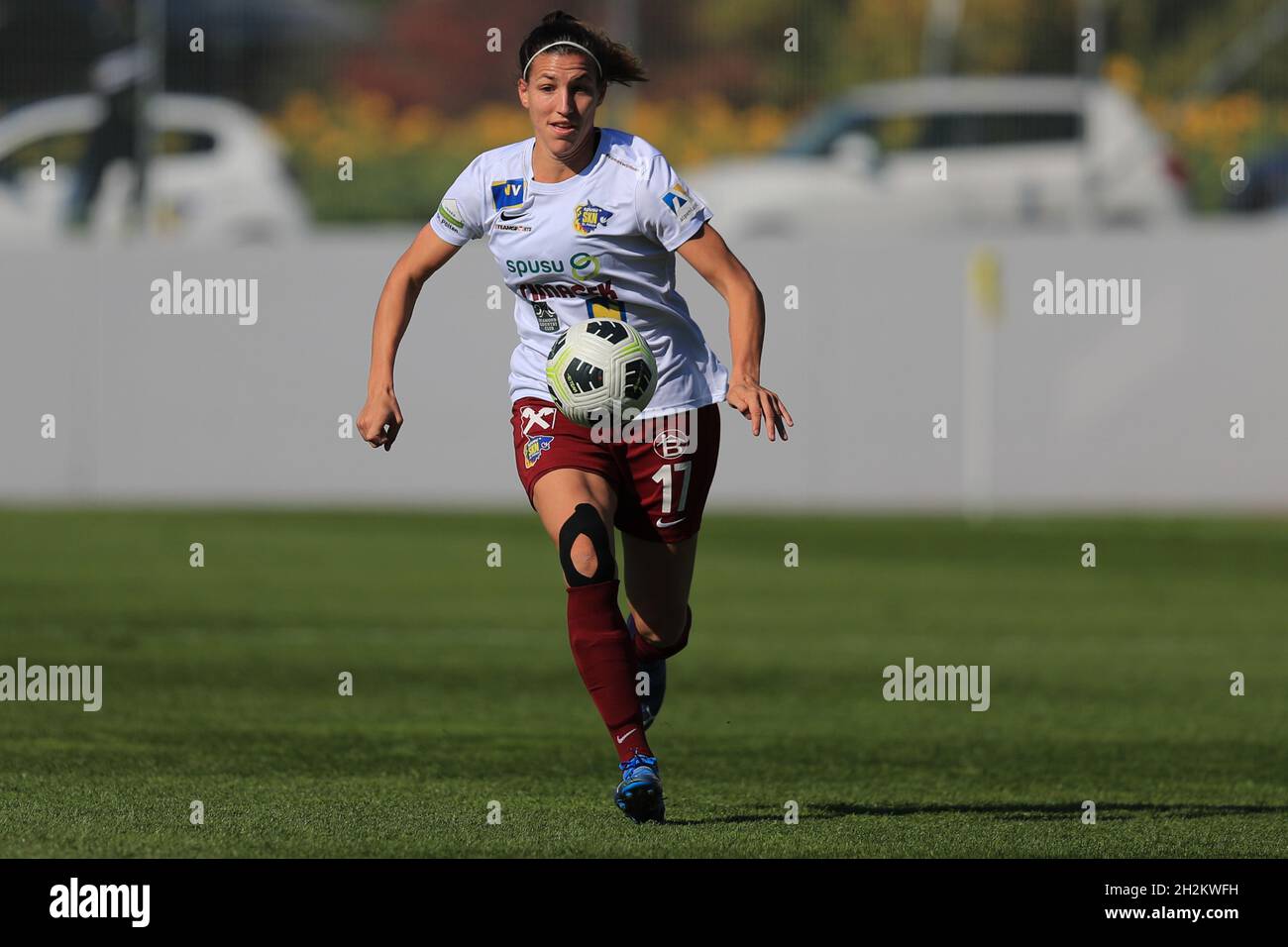 Lisa Marie Makas in Aktion während des Planet Pure Frauen Bundesliga-Spiels Sturm Graz gegen SKN St. Polen Frauen in Wien Österreich Tom Seiss/ SPP Stockfoto