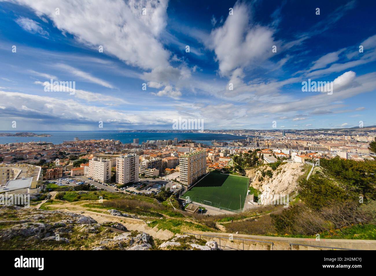 Bezirke der Stadt Marseille, Frankreich Stockfoto