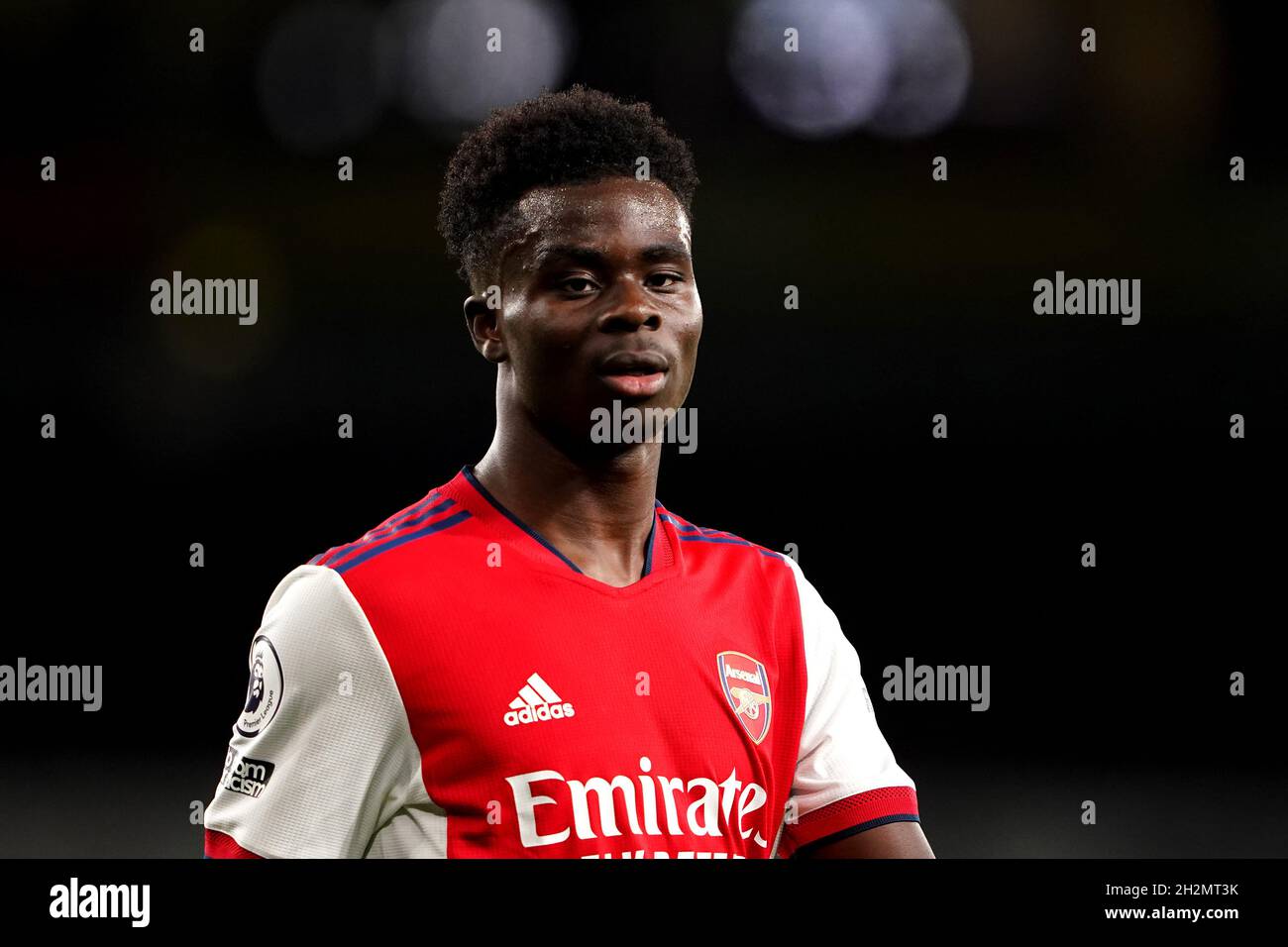 Bukayo Saka von Arsenal während des Spiels der Premier League im Emirates Stadium in London. Bilddatum: Freitag, 22. Oktober 2021. Stockfoto