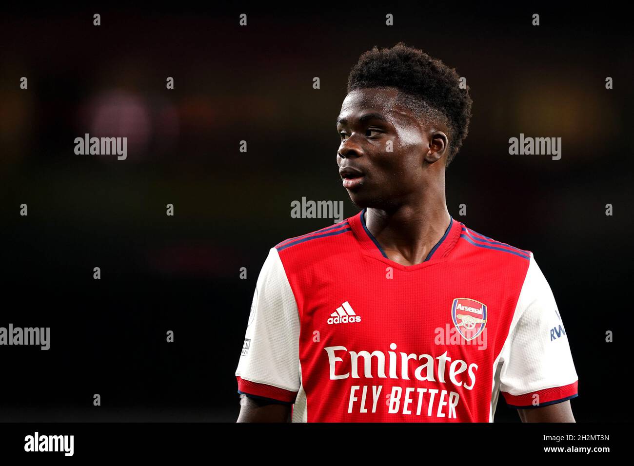 Bukayo Saka von Arsenal während des Spiels der Premier League im Emirates Stadium in London. Bilddatum: Freitag, 22. Oktober 2021. Stockfoto