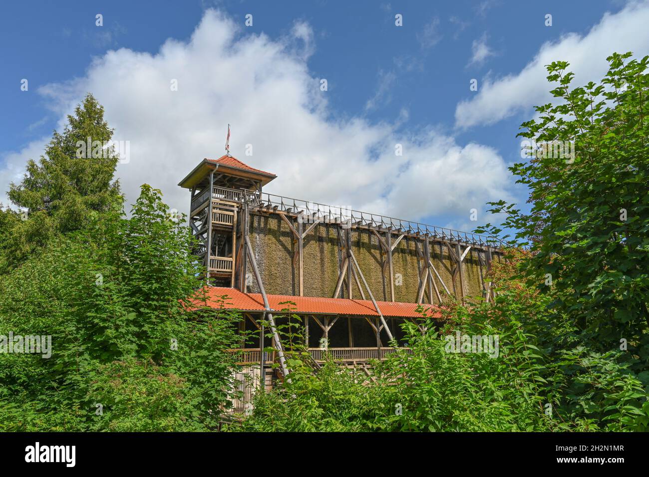 Sole- und Gradierwerk, Bad Sooden-Allendorf, Hessen, Deutschland Stockfoto