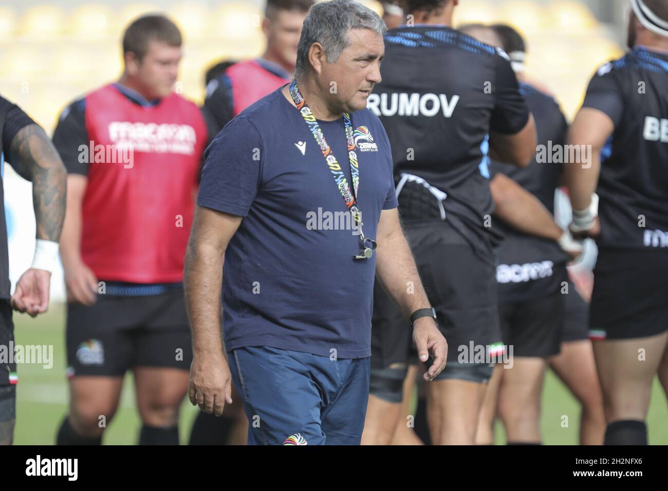 Stadion Sergio Lanfranchi, Parma, Italien, 23. Oktober 2021, Michael Bradley (Zebre) während des Spiels des Zebre Rugby Club gegen Edinburgh - United Rugby Championship Stockfoto