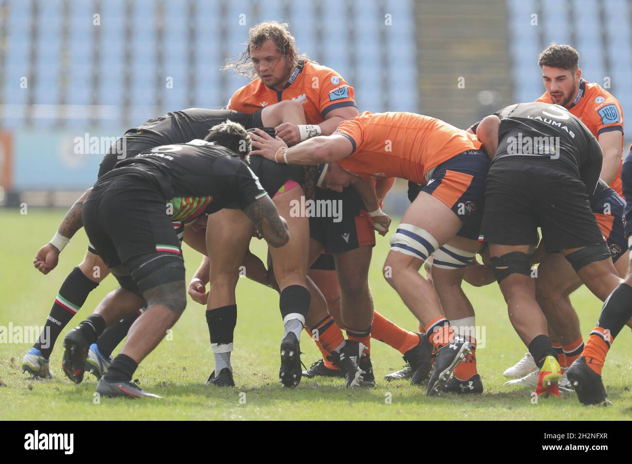 Stadion Sergio Lanfranchi, Parma, Italien, 23. Oktober 2021, Ein Maul für Zebre während des Spiels des Zebre Rugby Club gegen Edinburgh - United Rugby Championship Stockfoto