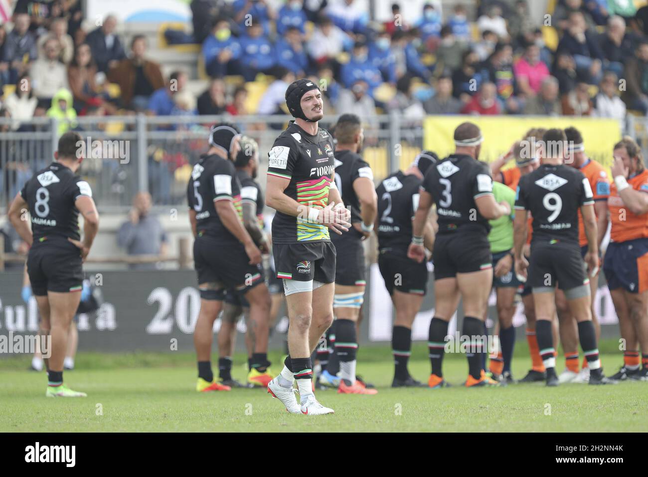 Stadion Sergio Lanfranchi, Parma, Italien, 23. Oktober 2021, Carlo Canna (Zebre) während des Spiels des Zebre Rugby Club gegen Edinburgh - United Rugby Championship Stockfoto