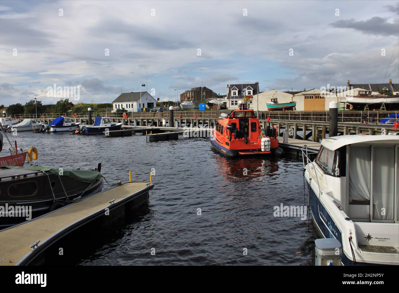 Girvan Harbour - Schottland Stockfoto