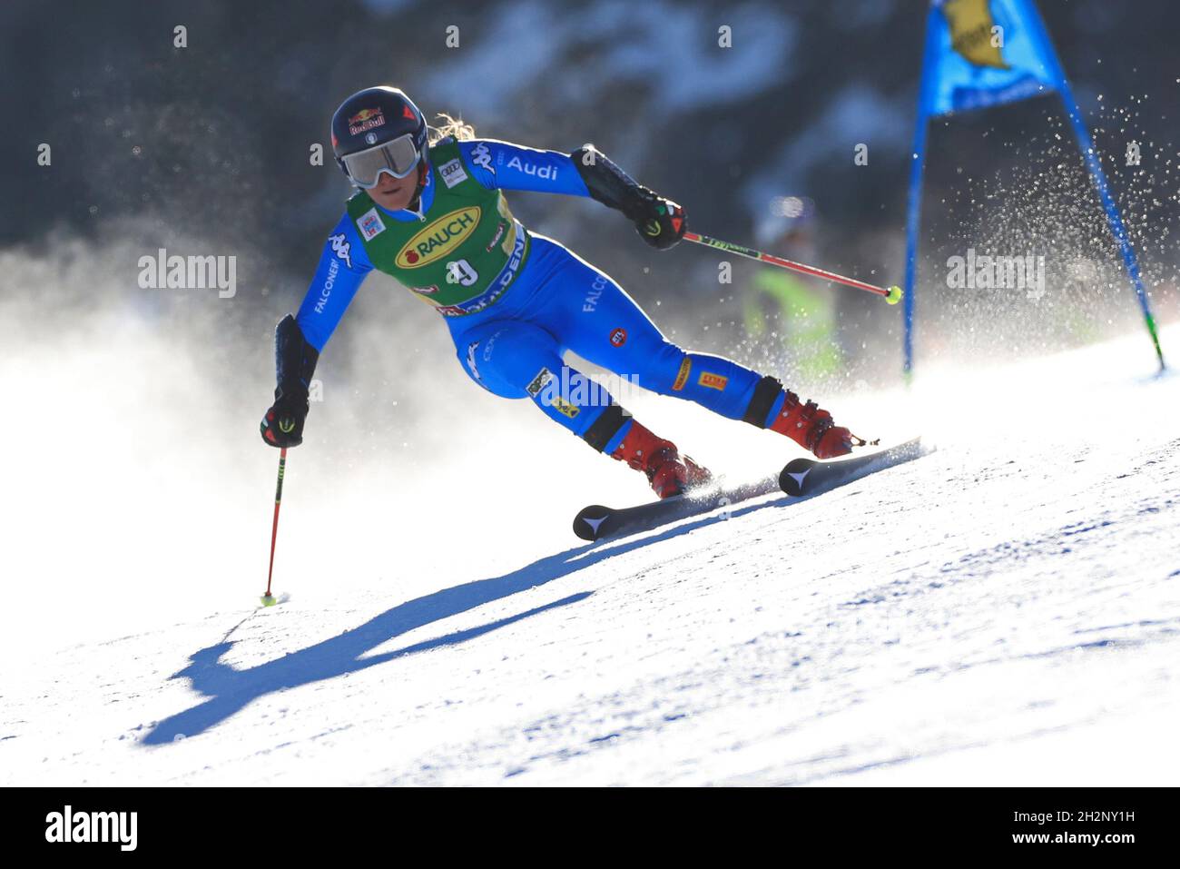 2021. Oktober, Soelden, Österreich, FIS Alpiner Ski-Weltcup Riesenslalom; Sofia Goggia (ITA) in Aktion Stockfoto