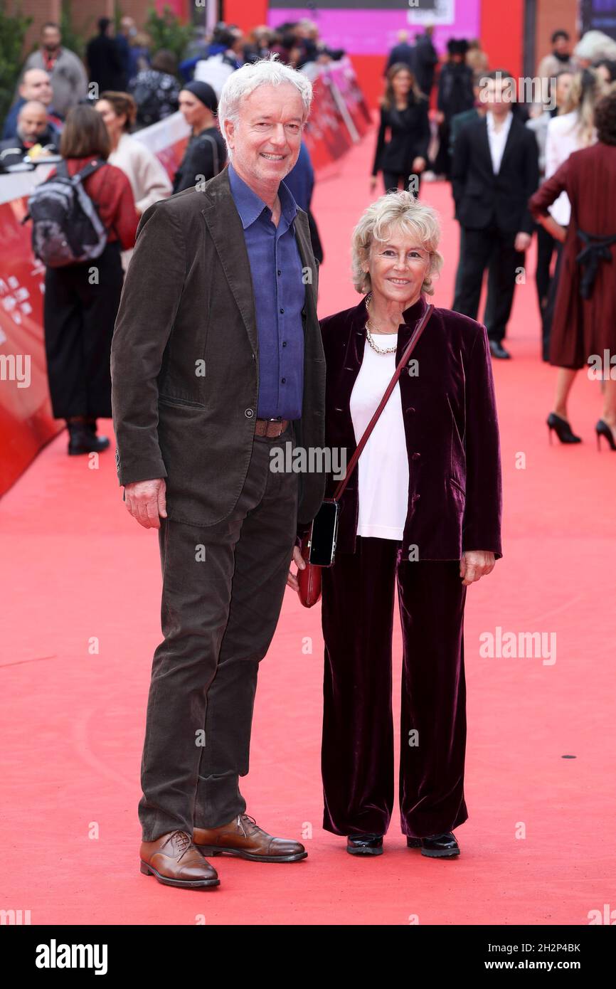 Rom, Italien. Oktober 2021. Roma Cinema Fest 2021, Rome Film Fest, Roter Teppich Film 'Cry for a New Renaissance'. Im Bild: Cinzia TH Torrini, Ralph Palka Credit: Independent Photo Agency/Alamy Live News Stockfoto