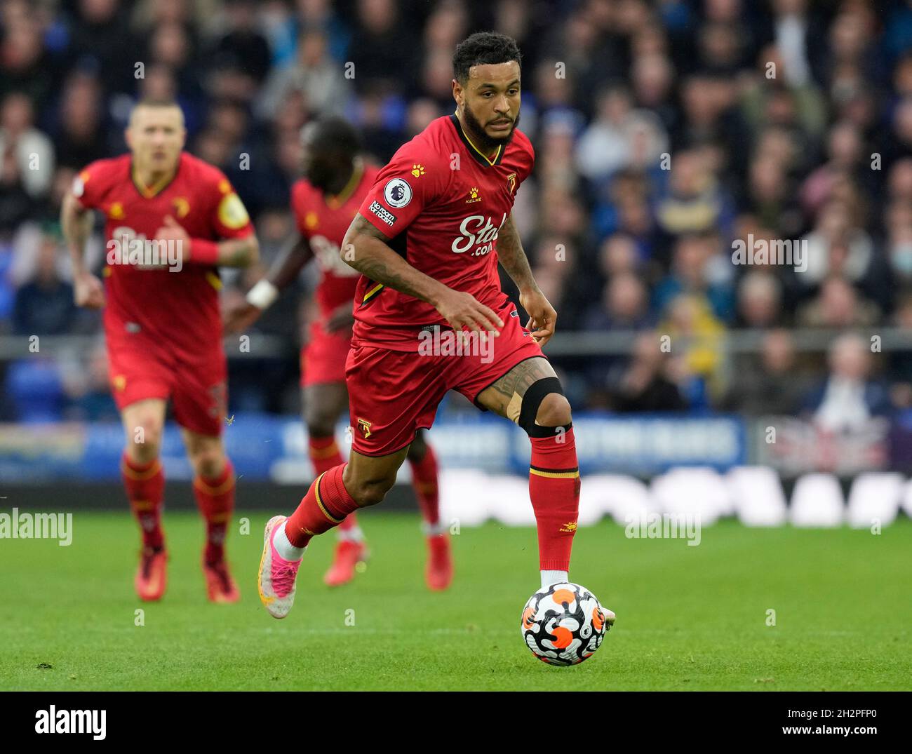 Liverpool, England, 23. Oktober 2021. Joshua King von Watford während des Spiels der Premier League im Goodison Park, Liverpool. Bildnachweis sollte lauten: Andrew Yates / Sportimage Stockfoto