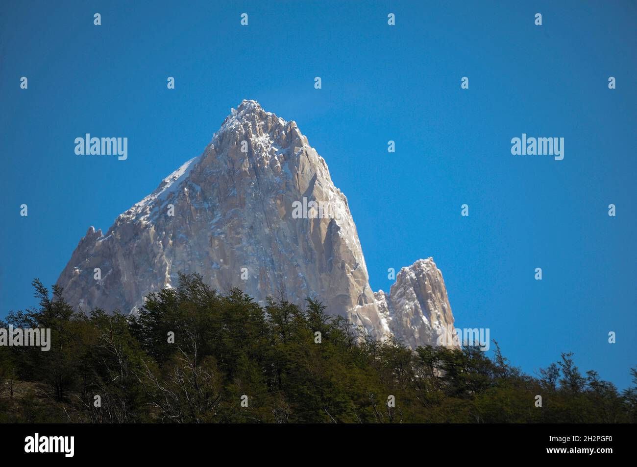 Mount Fitz Roy, oder cerro chalten, im Eisfeld von patagonien Stockfoto