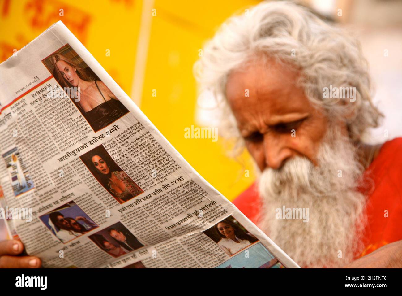 INDIEN. VARANASI (BENARES). BRAHMAN Stockfoto