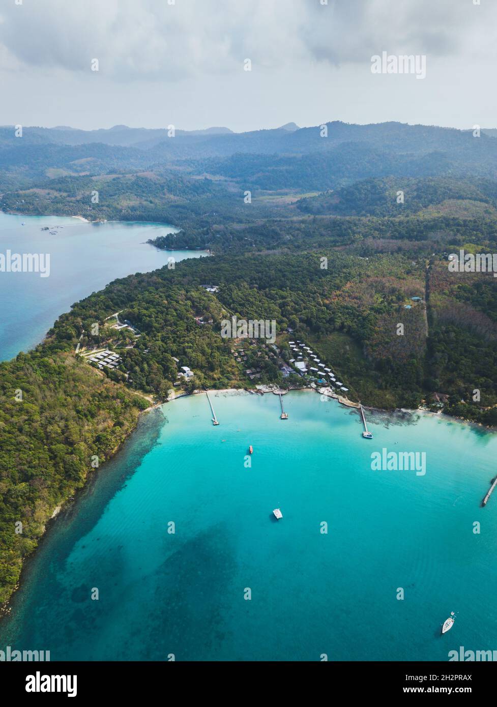 Luftlandschaft der Insel Koh Kood, Thailand, Ko Kut Stockfoto Luftlandschaft der Insel Koh Kood, Thailand, Ko Kut Stockfoto
