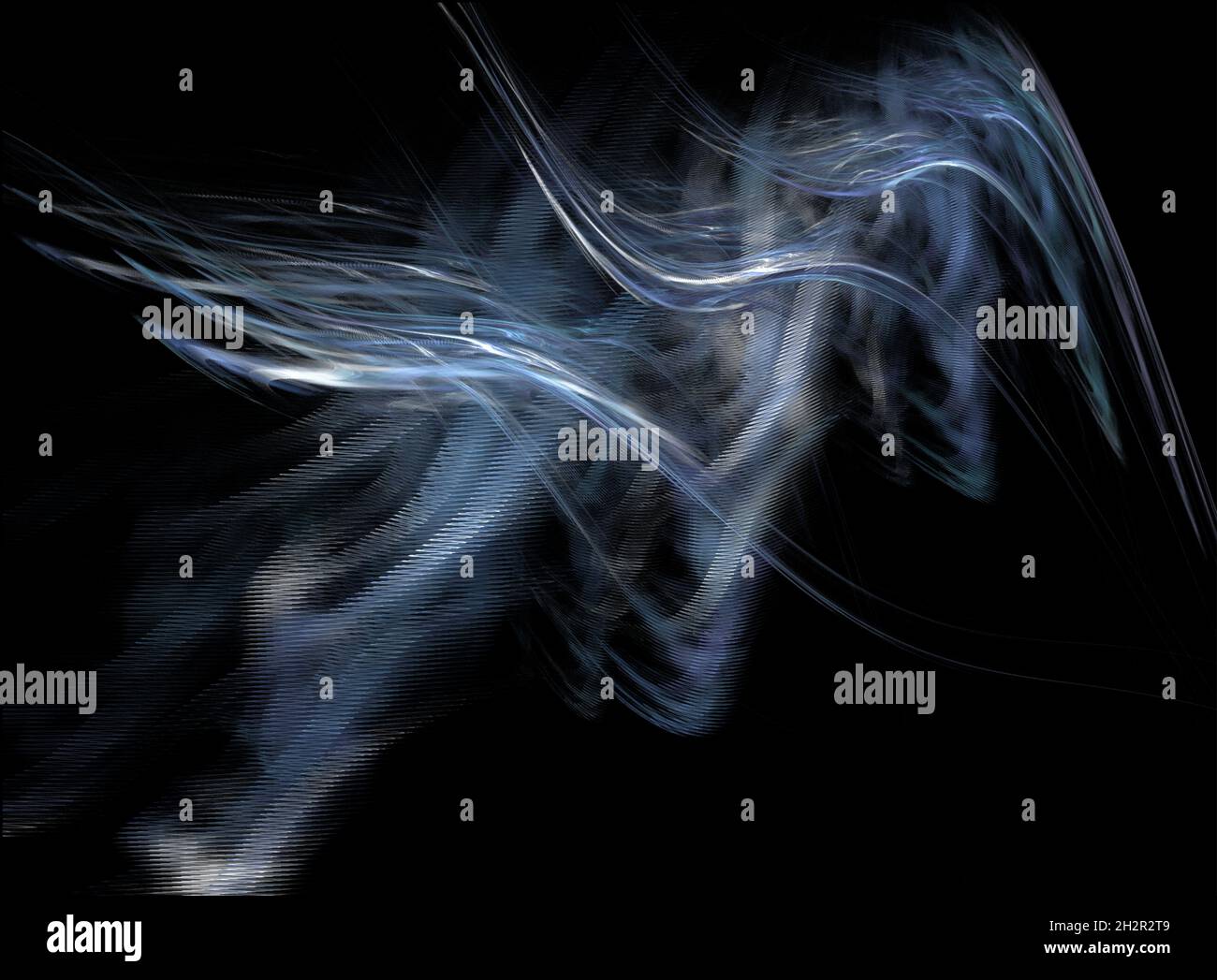 Pastellblauer unscharfer Hintergrund für Desktop, abstraktes Design, Rendering Stockfoto