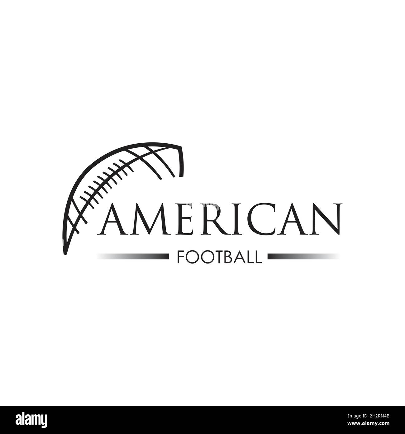 American Sport Fußball Logo Vektor Illustration Design Vorlage Stock Vektor