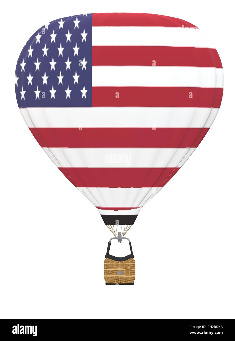 Heißluftballon Flagge Der Vereinigten Staaten Stock Vektor