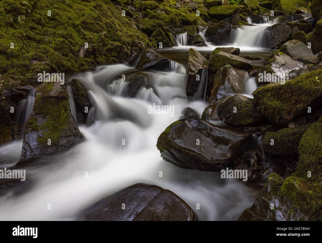 Wasserfall in Snowdonia, North wales, Großbritannien Stockfoto