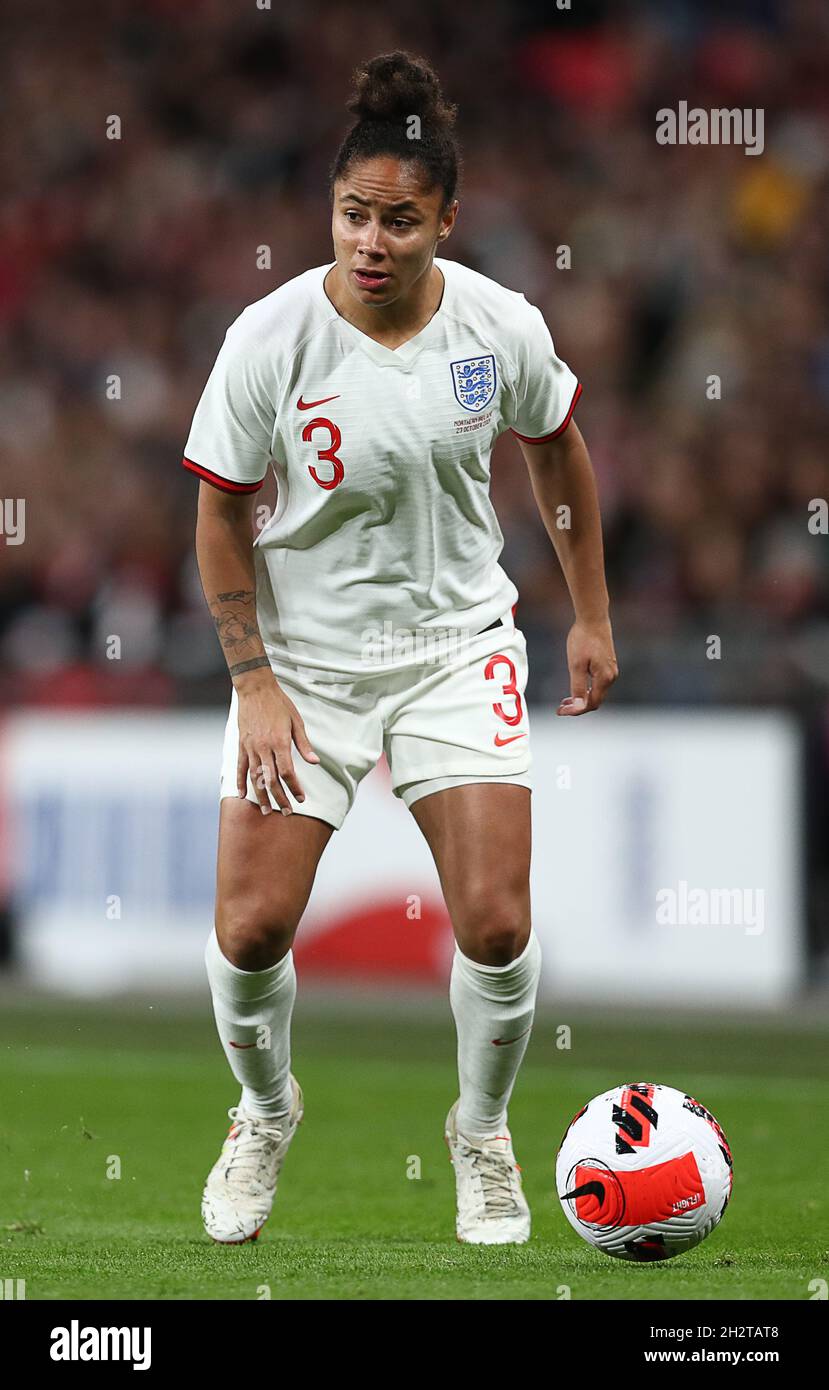 London, England, 23. Oktober 2021. Demi Stokes aus England während des FIFA 2023 Frauen-WM-Qualifikationsspiel im Wembley Stadium, London. Bildnachweis sollte lauten: Paul Terry / Sportimage Stockfoto