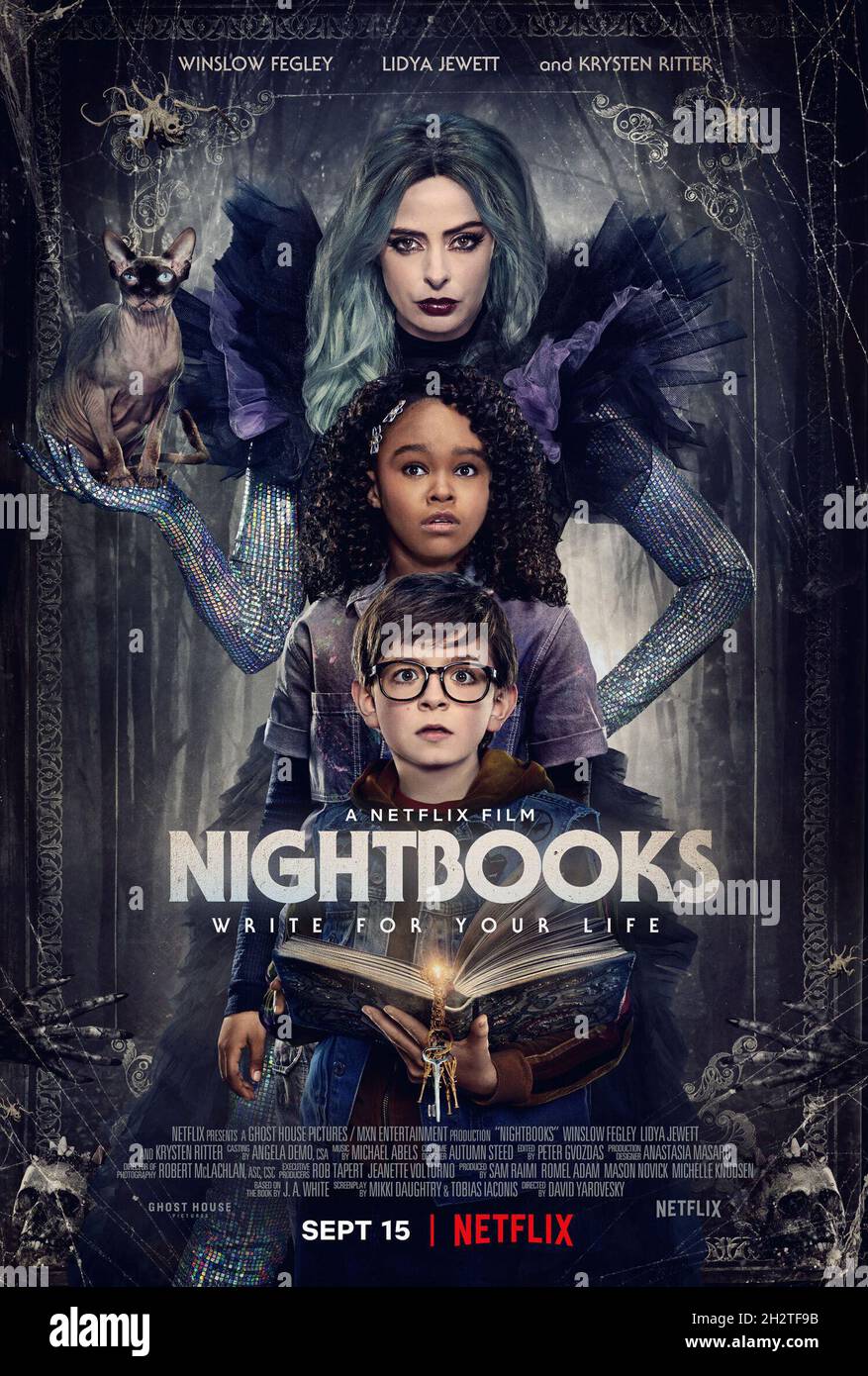 NIGHTBOOKS (2021), Regie: DAVID YAROVESKY. Kredit: GHOST HOUSE BILDER / Album Stockfoto