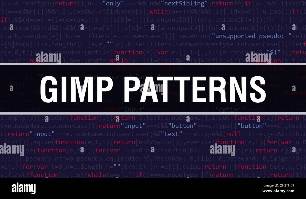 GIMP-Muster mit abstrakter Technologie Binärcode Hintergrund.Digitale Binärdaten und Secure Data Konzept. Software Stockfoto