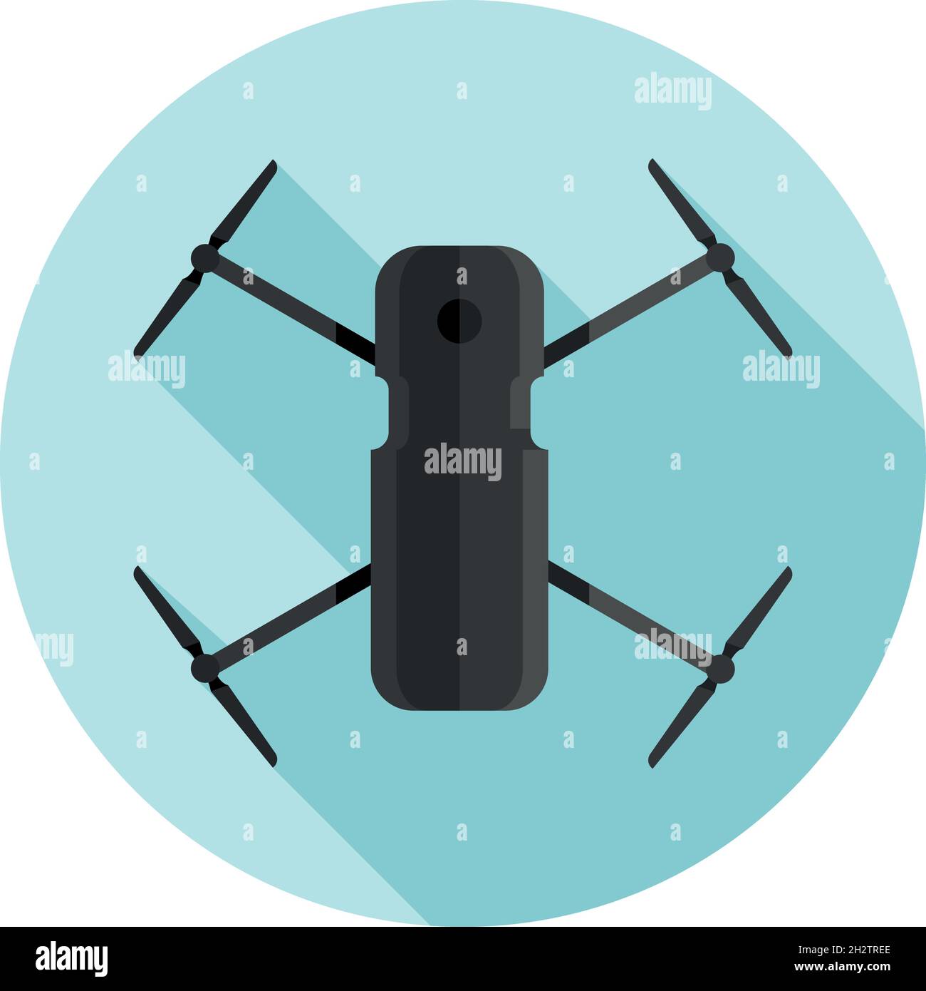 Vektor flaches Design Symbol Drohne Stock Vektor