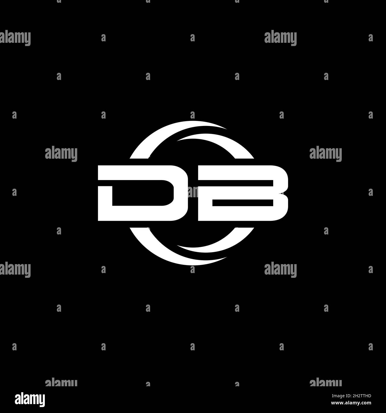 DM Monogram Logo Brief mit einfachen Fortsetzung Form Stil geometrische Design-Vorlage isoliert auf weißem Hintergrund Stock Vektor