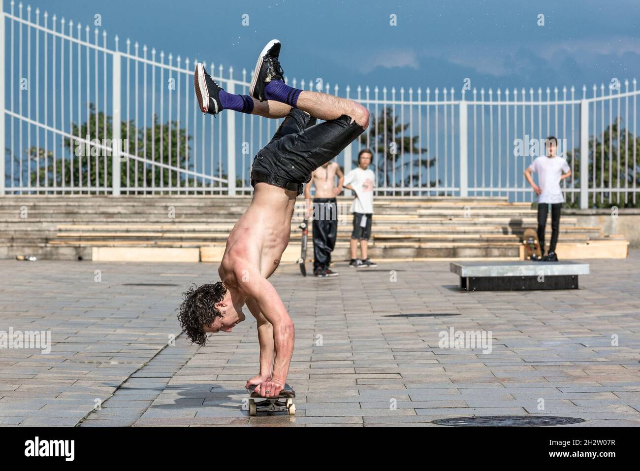 Lublin, Polen - 30. Mai 2015: Lublin Sportival - City Sport Event - Skateboard Contest Stockfoto