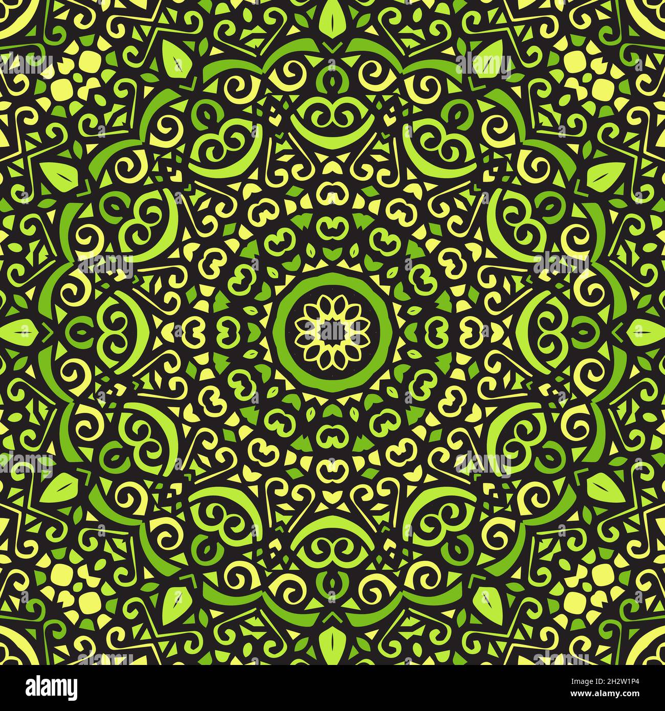 Nahtlose florale Mandala Block pattern.Colorful ornamental Design.Luxurious nahtlose Muster für Fliesen, Stoff, Tuch.Orientalische Tapete. Stock Vektor