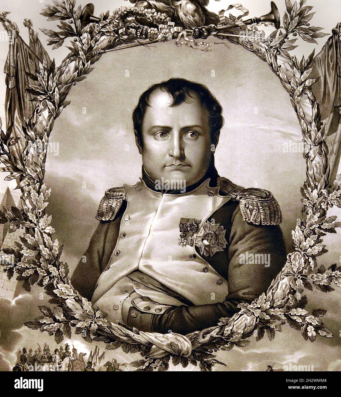 Napoleon siegreich, Napoleon Bonaparte, (1769–1821), Napoleon I., französischer Kaiser, Frankreich. Stockfoto