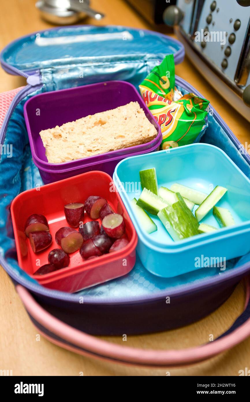 Lunchpaket für Kinder. Stockfoto