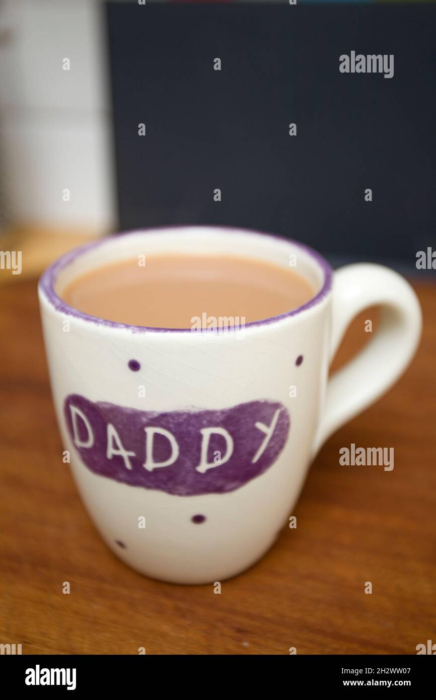 DVDDAD Tasse Tee Stockfoto