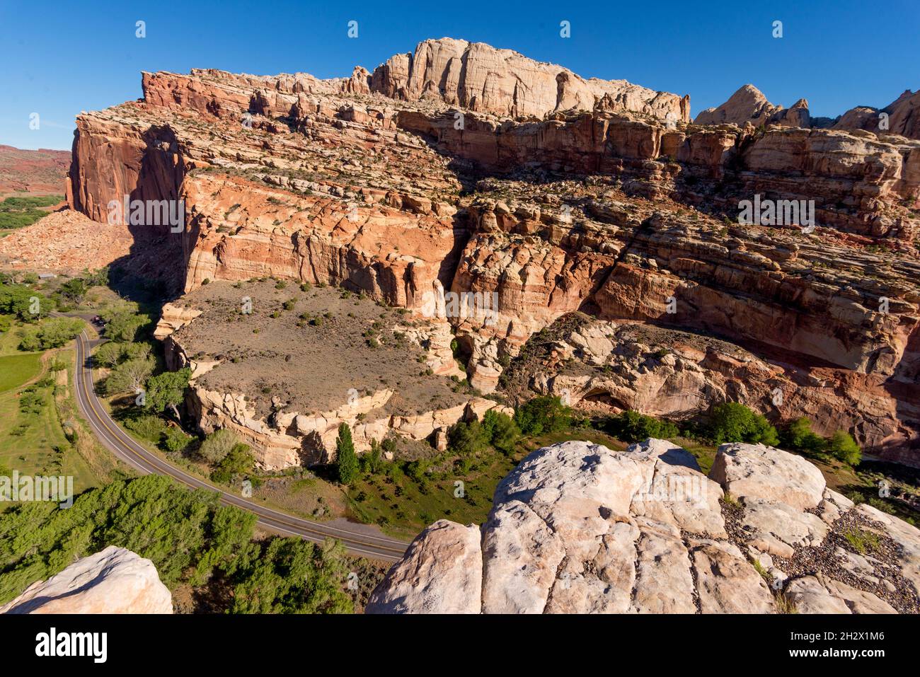 Capitol Reef Rim Overlook - Utah Landscape Stockfoto