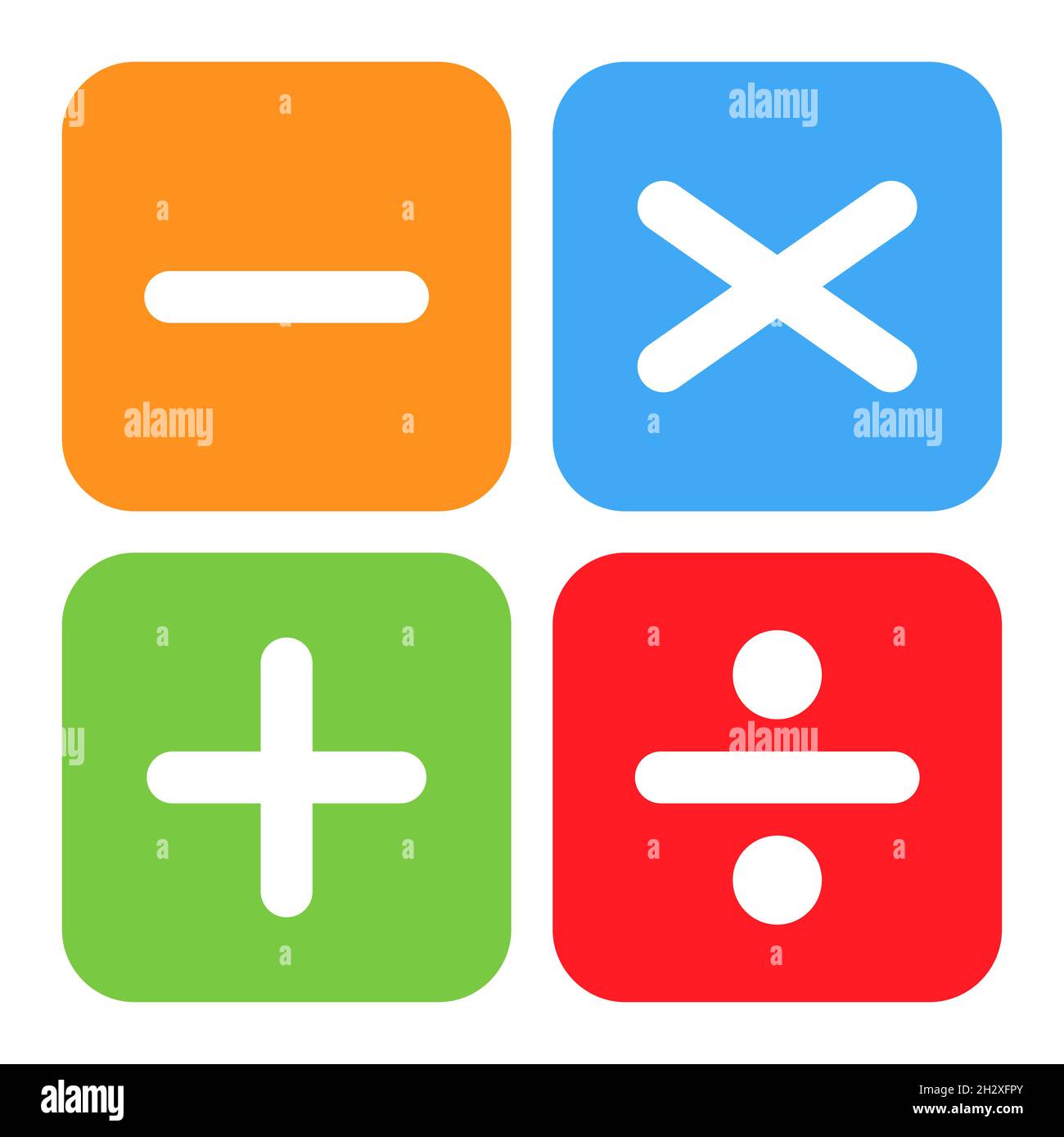 Plus, Minus, multiplizieren und zu Mathematik Symbol, Bildung ...