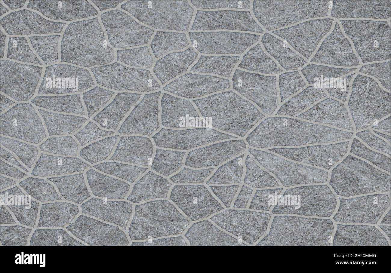 3D Rendering - Hintergrund der Steinwand Textur. Hochwertige Details Stockfoto