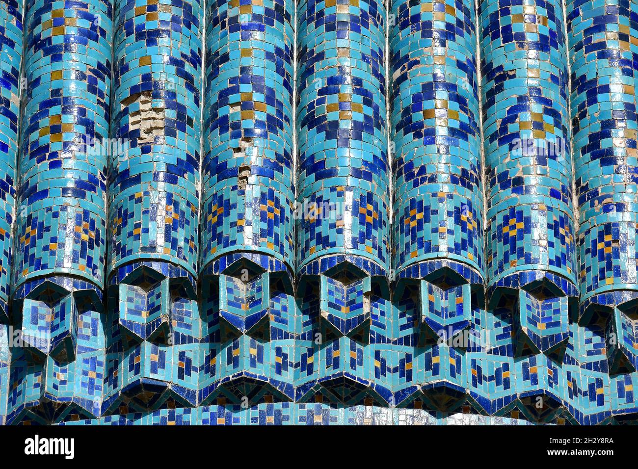 Gūr-i Amīr oder Guri Amir Mausoleum, Amir Temur maqbarasi, Samarkand, Usbekistan, Zentralasien Stockfoto