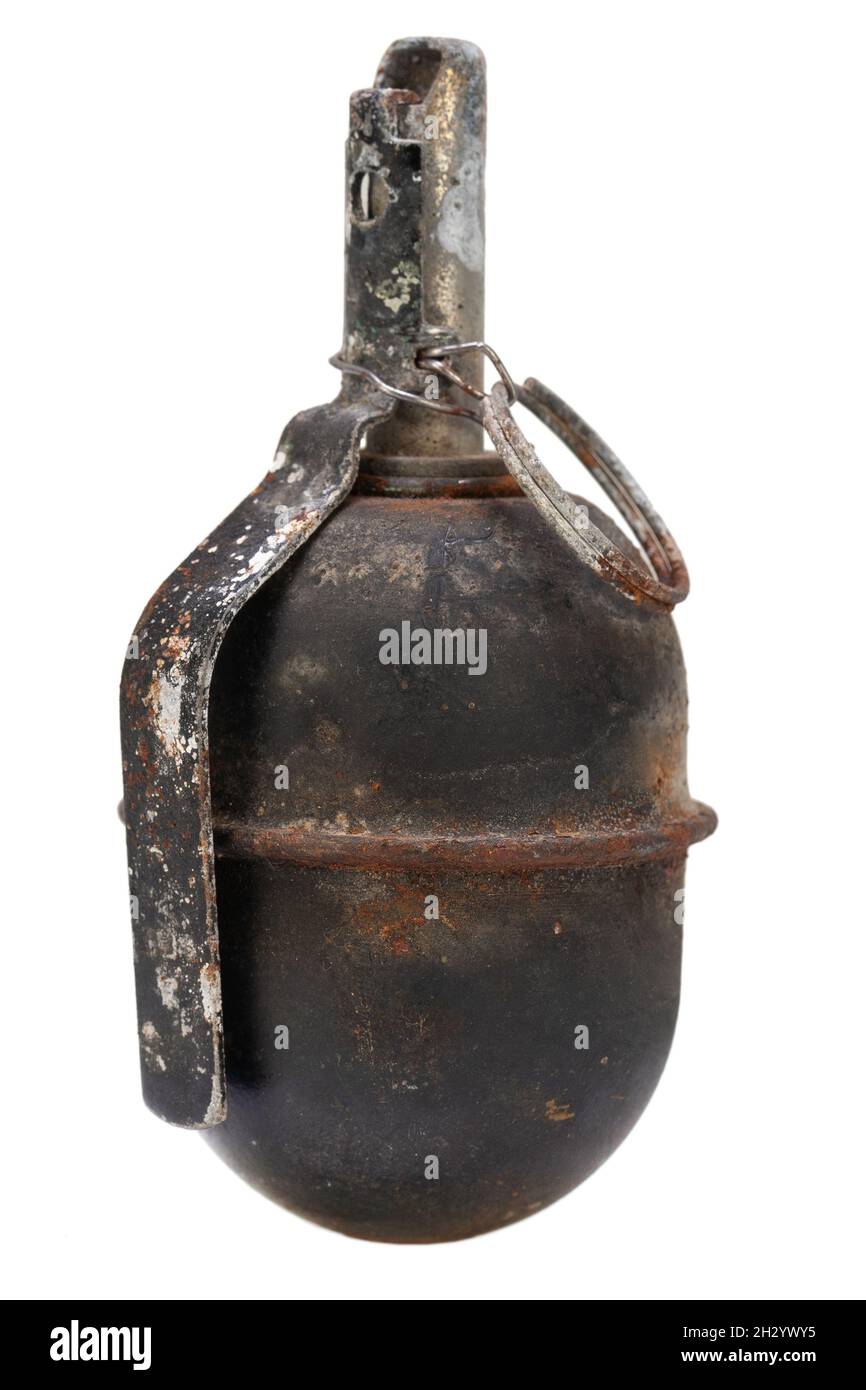 Der RGD-5 (Ruchnaya Granata Distantsionnaya, Englisch "Handgranate Remote"), ist ein nach dem Zweiten Weltkrieg Sowjetische anti-personen Splittergranate, Desig Stockfoto
