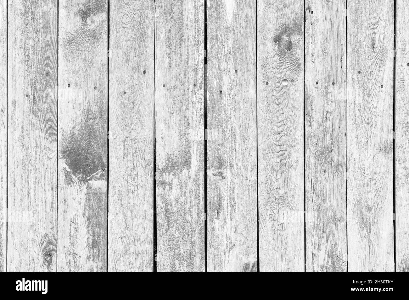Holzhintergrund mit grauen vertikalen Dielen Stockfoto