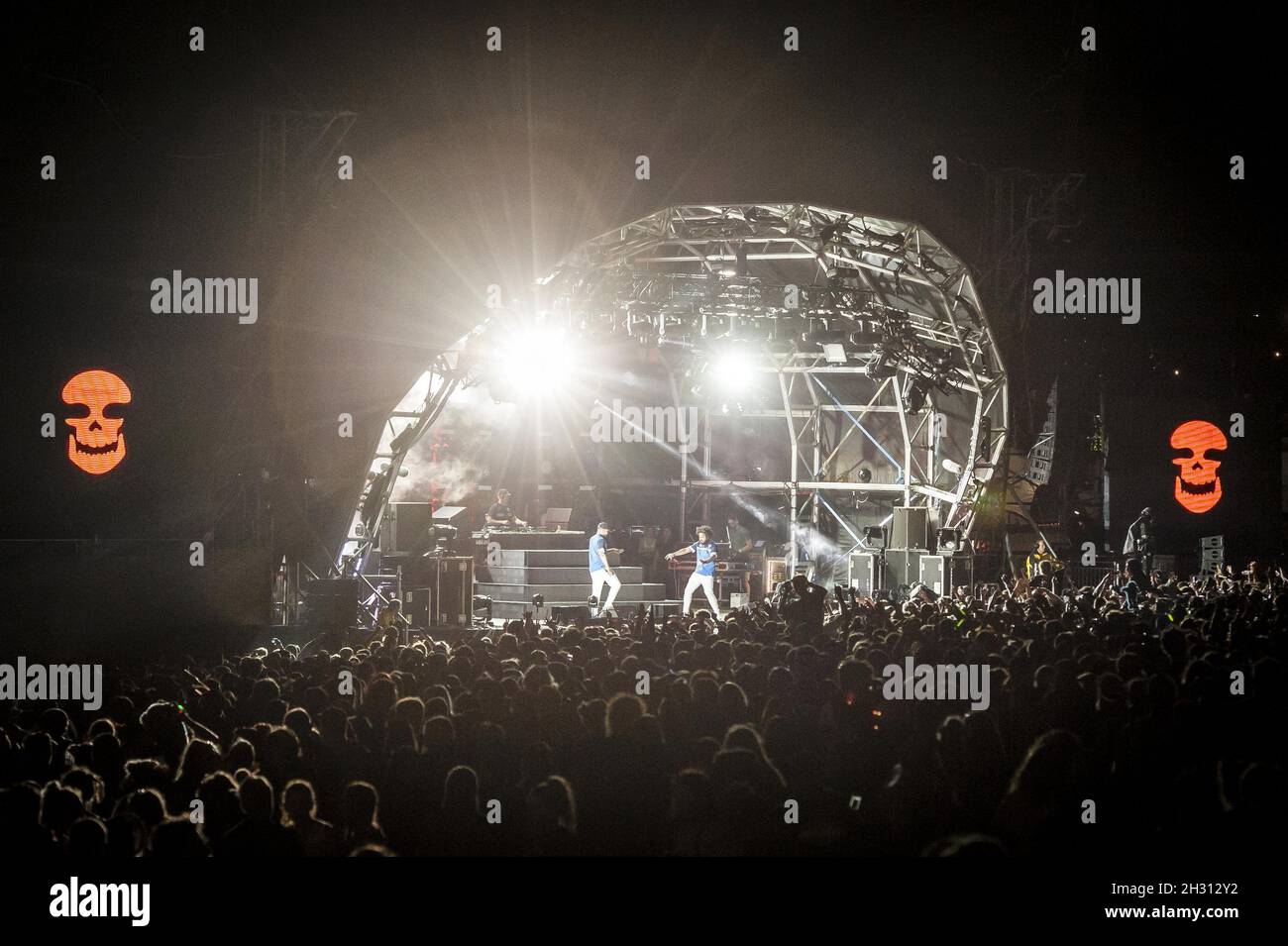 Major Laser treten am 2. Tag des Befestival 2016, Robin Hill Country Park auf der Isle of Wight, live auf der Bühne auf.Bilddatum: Freitag, 9. September 2016. Bildnachweis sollte lauten: David Jensen/EMPICS Entertainment Stockfoto