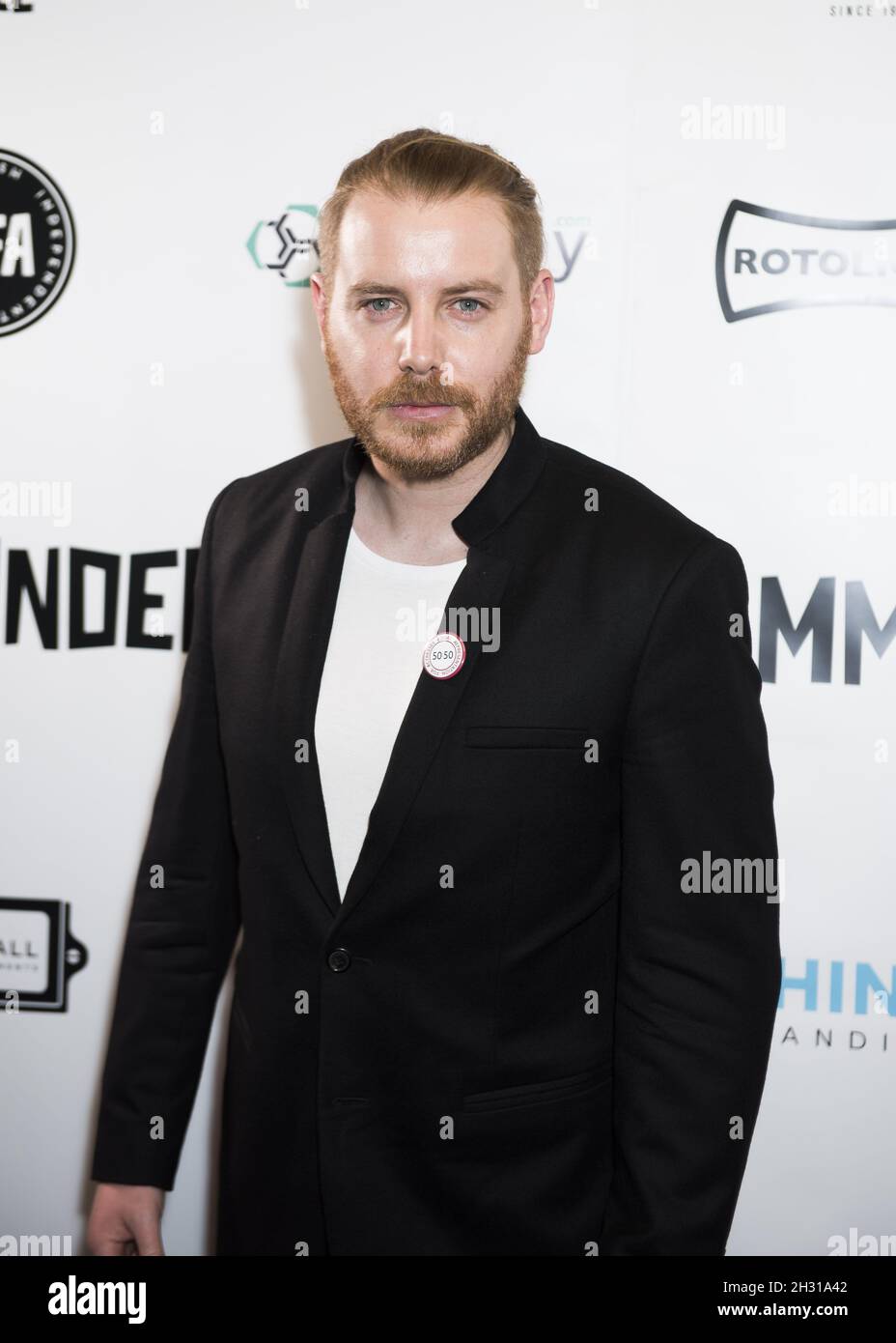 Christian Brassington nimmt am Raindance Independent Filmmakers Ball im Cafe De Paris, London, Teil. Bilddatum: Mittwoch, 18. April 2018. Bildnachweis sollte lauten: David Jensen/ EMPICS Entertainment Stockfoto