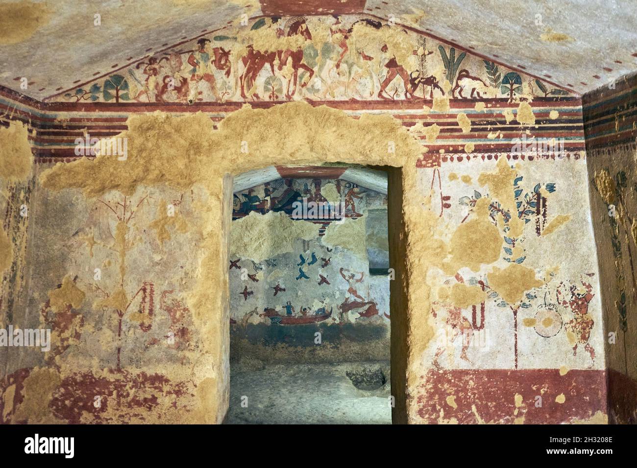 Tomba della Caccia e Pesca, Grab der Jagd und Fischerei, Necropoli di