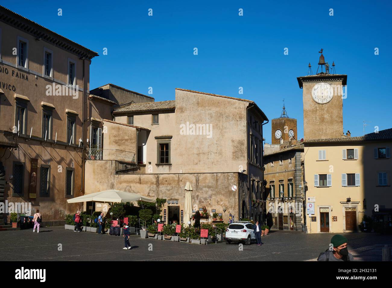 Piazza del Duomo, Orvieto, Provinz Terni, Umbrien, Italien, Europa Stockfoto