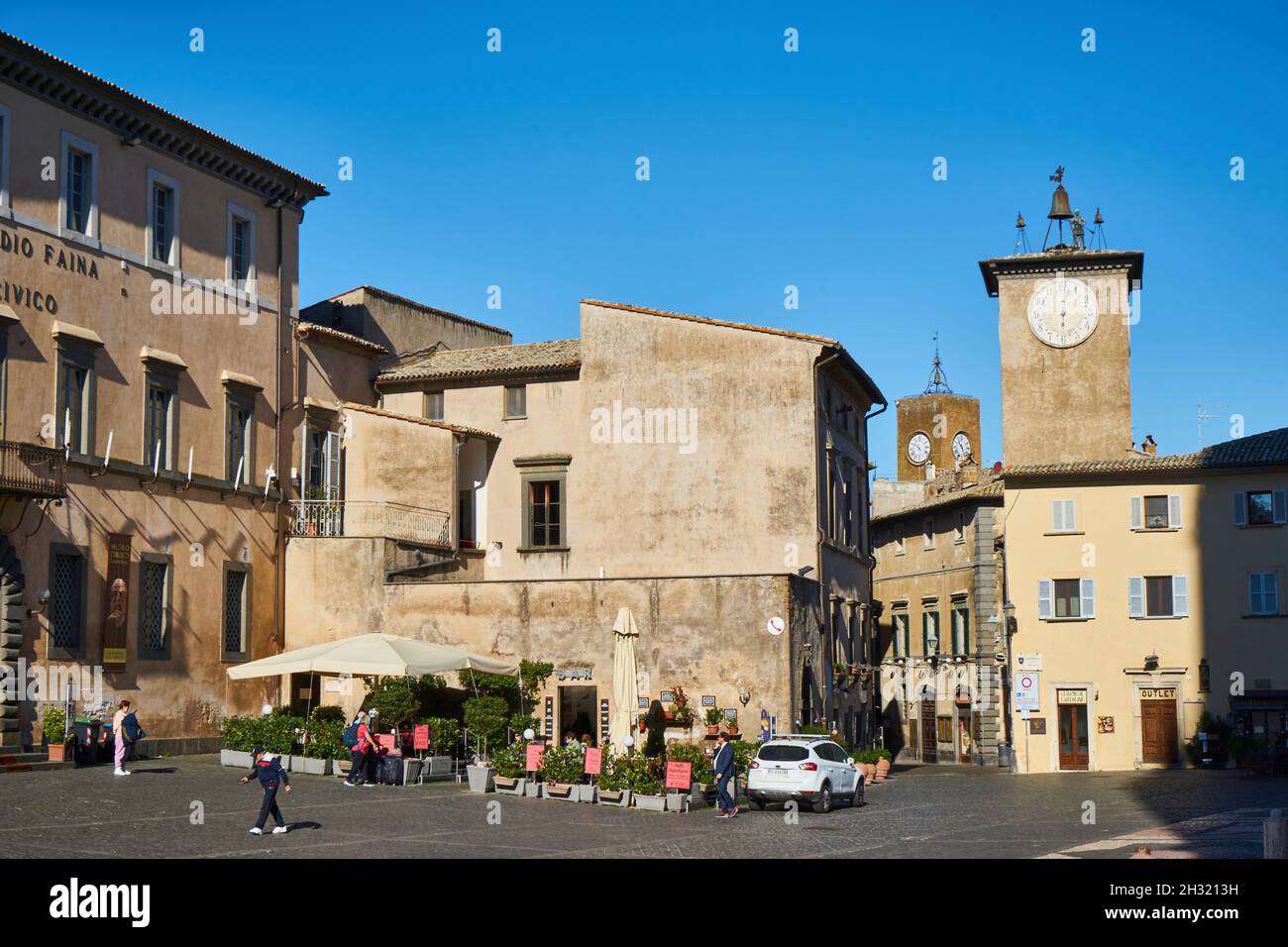 Piazza del Duomo, Orvieto, Provinz Terni, Umbrien, Italien, Europa Stockfoto