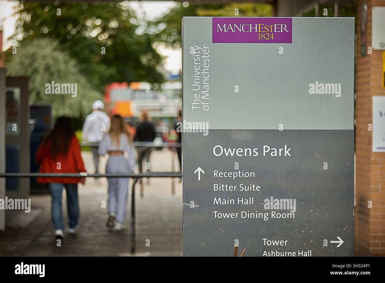 Owen's Park Studentenunterkunft Teil der Manchester University Stockfoto