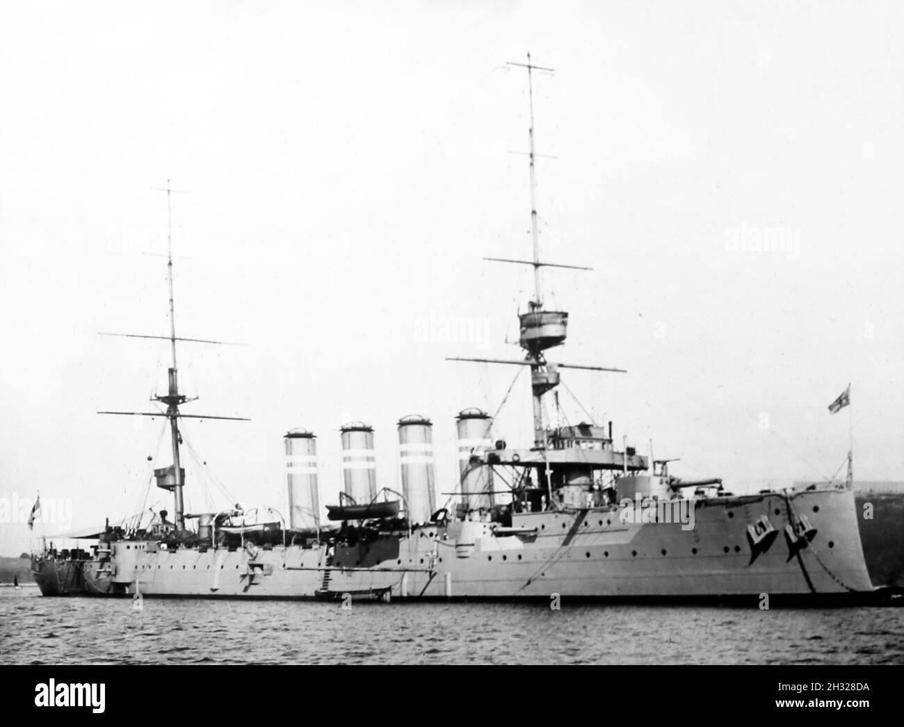 HMS Carnarvon, Anfang des 20. Jahrhunderts Stockfoto