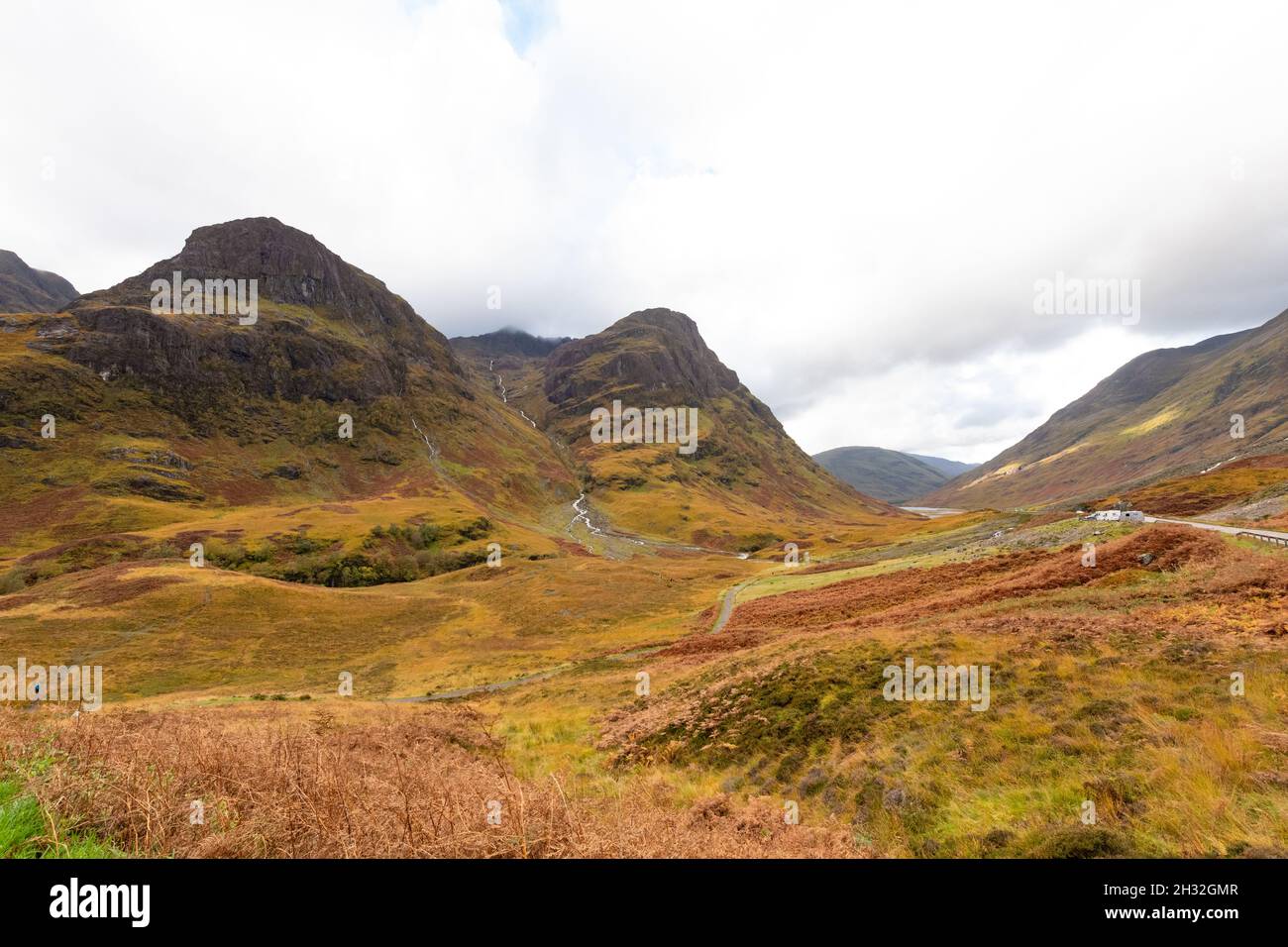 Three Sisters Viewpoint - Glen Coe - Schottland, Großbritannien Stockfoto