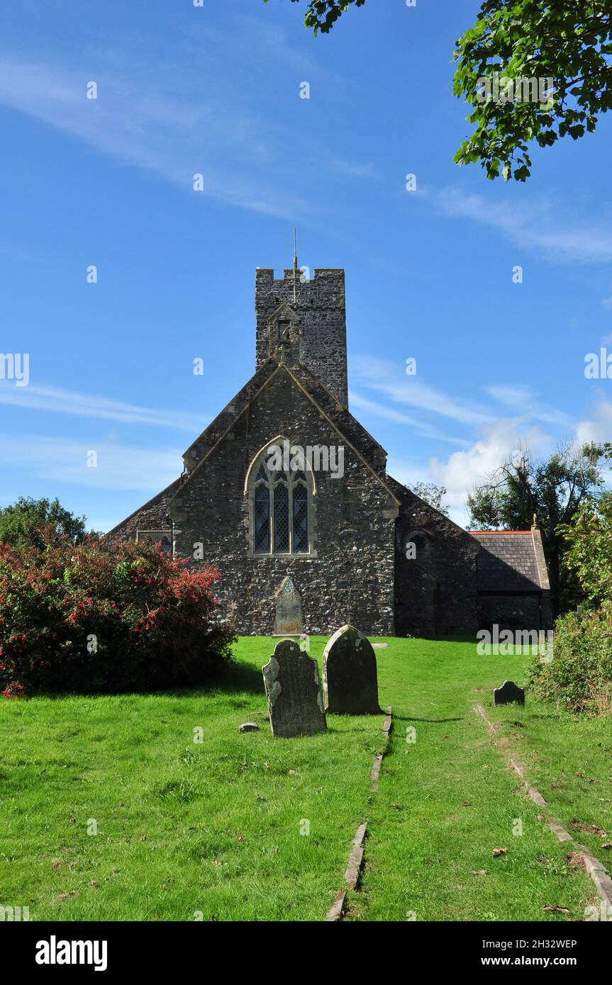 Pfarrkirche St. Cewydd und St. Peter, Steynton, Pembrokeshire, Wales, Großbritannien Stockfoto