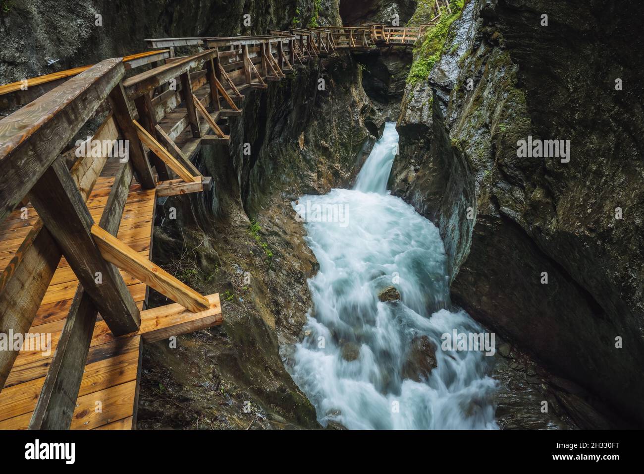 Schöne Sigmund Thun Klamm Schlucht in Österreich, Europa Stockfoto