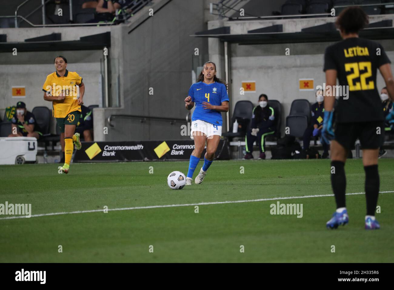 Matildas gegen Brasilien Stockfoto