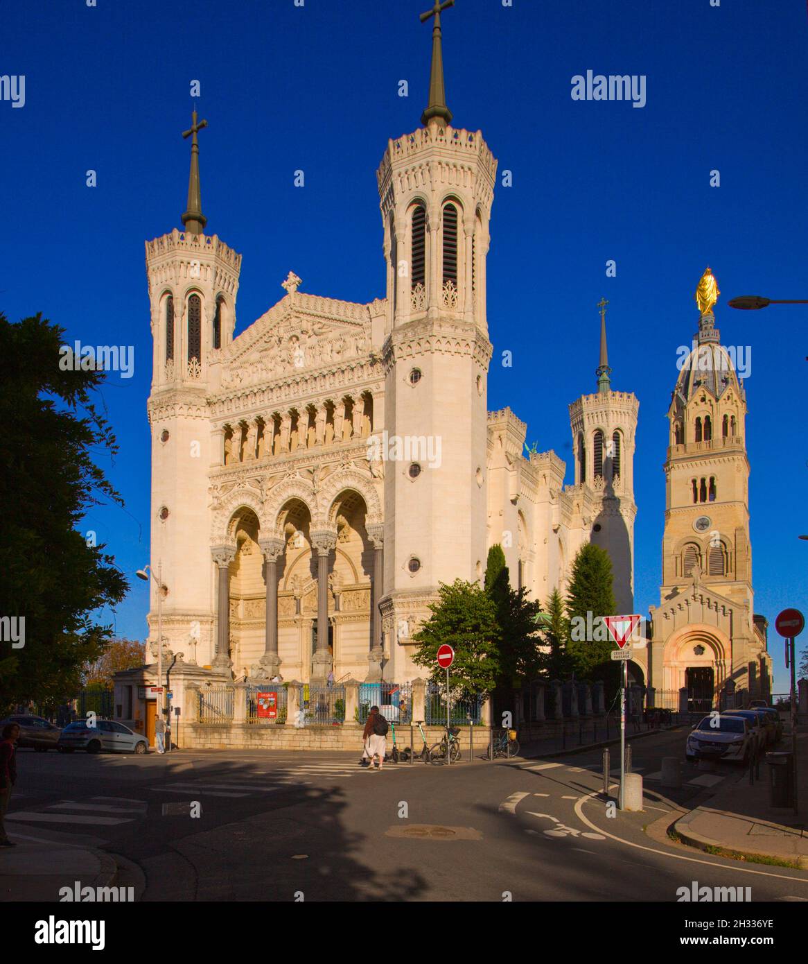 Frankreich, Lyon, Notre-Dame de Fourvière, Basilika, Stockfoto